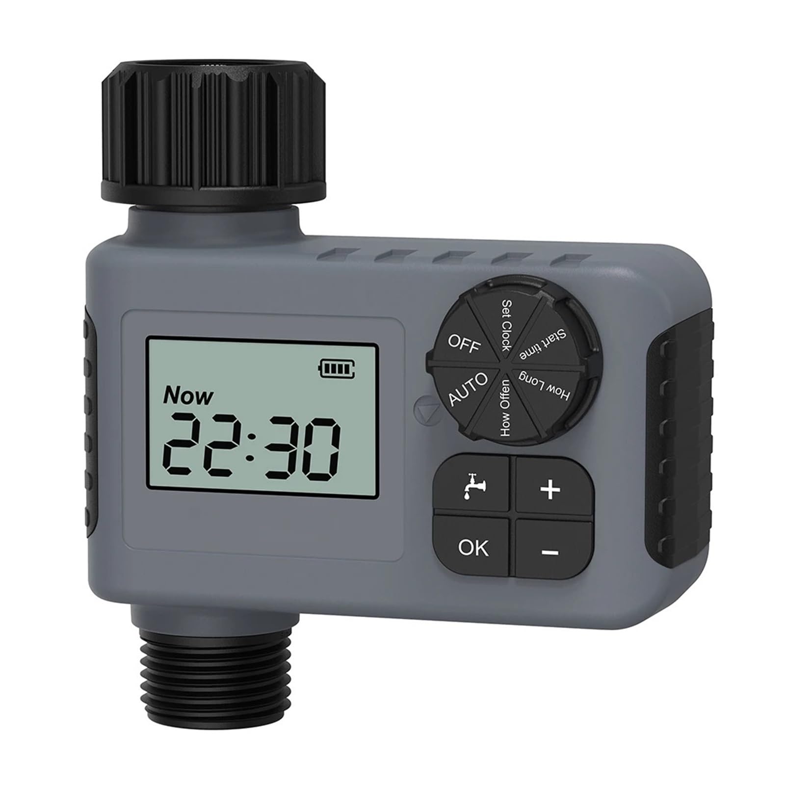 DEBLAN Sistem de riego automático Digital programable for Exteriores, Controlador de riego, Manguera, Grifo, Temporizador
