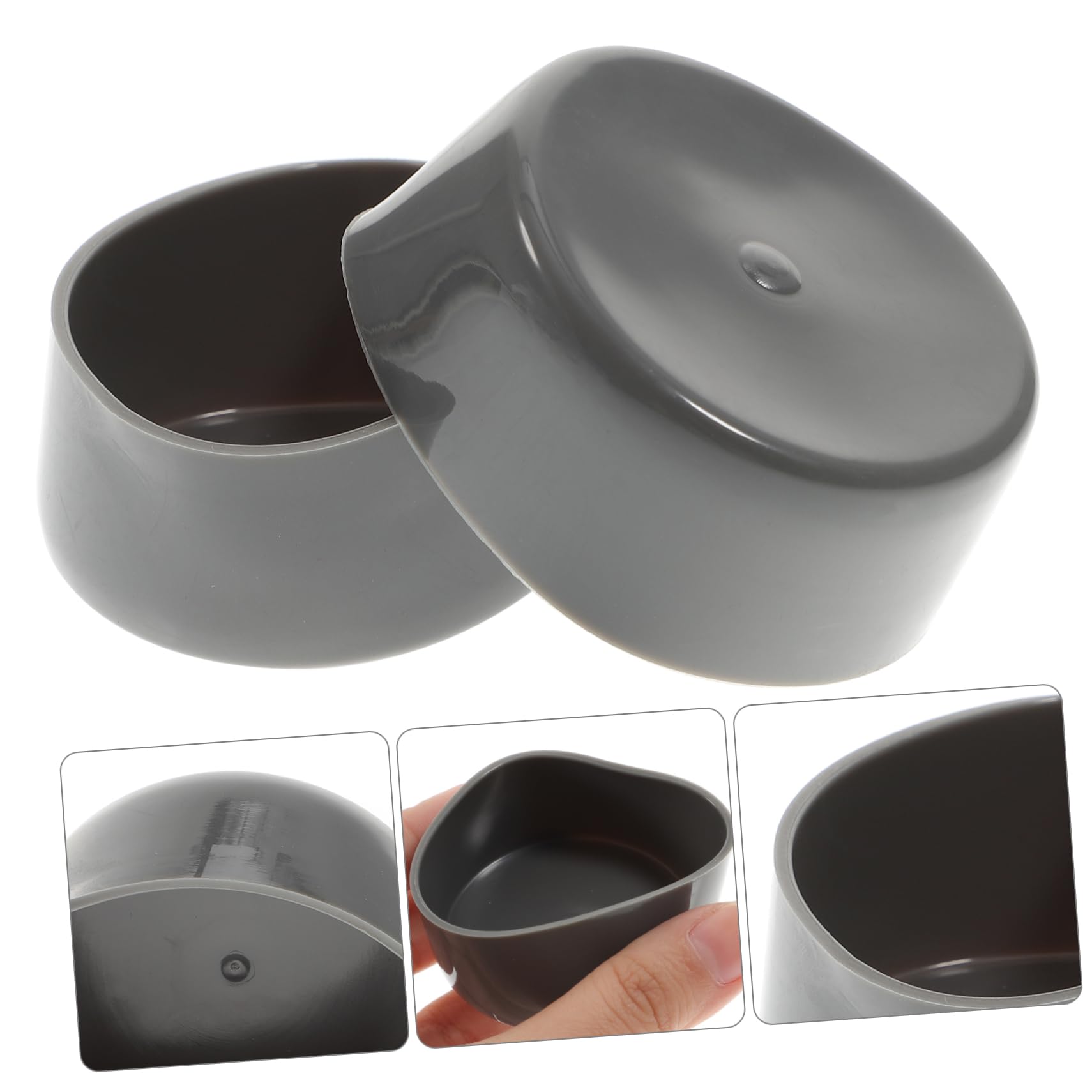 MUCKLILY 8pcs Trailer Wheel Hub Caps 1.98in Rubber Covers for Trailer Axle Bearing Protectors