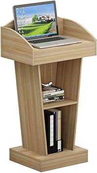 JITEM Atril Podium Wood Podium w/Wide Reading Surface Muti-Purpose Standing Lectern Reception Restaurant Pulpit Lectern School Conference Hotel Podium Stand Soporte de Podio
