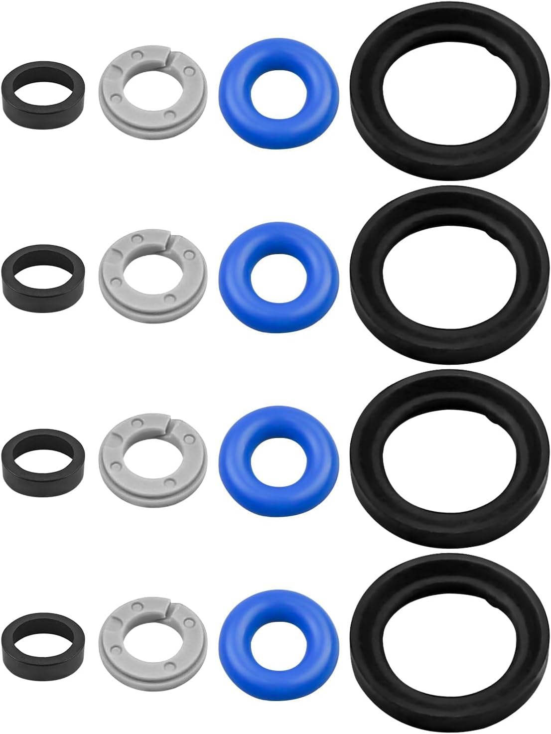 Fuel Injector Seal Repair Kit Fit for Hyundai Sonata Kia Sorento 2.4L 2015-2018 Replace 353102GGA0 35310-2GGA0 35310-2GGA1, 4 Sets