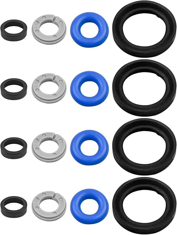 Kit de reparo de vedação do injetor de combustível TIKSCIENCE para Hyundai Sonata e Kia Sorento 2.4L – 4 kits