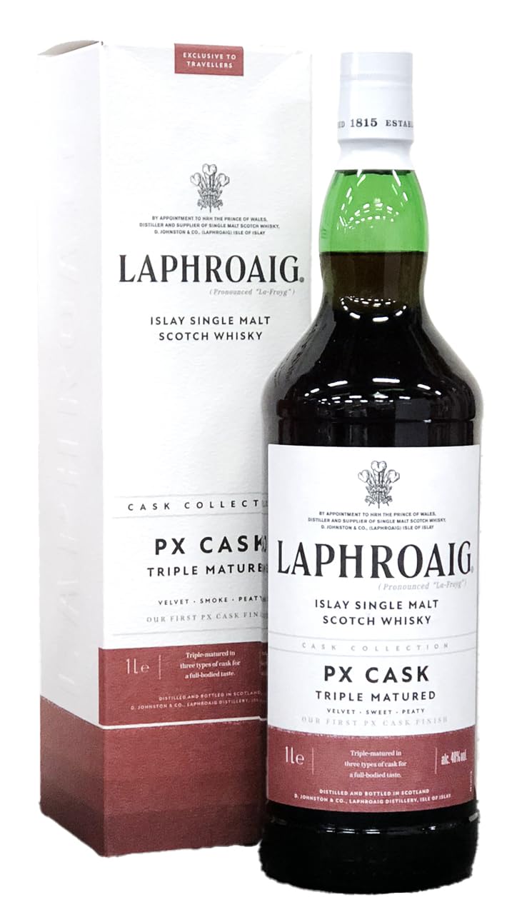 Amazon.co.jp: ラフロイグ PX（ペドロヒメネス）カスク 48％ 1000ml