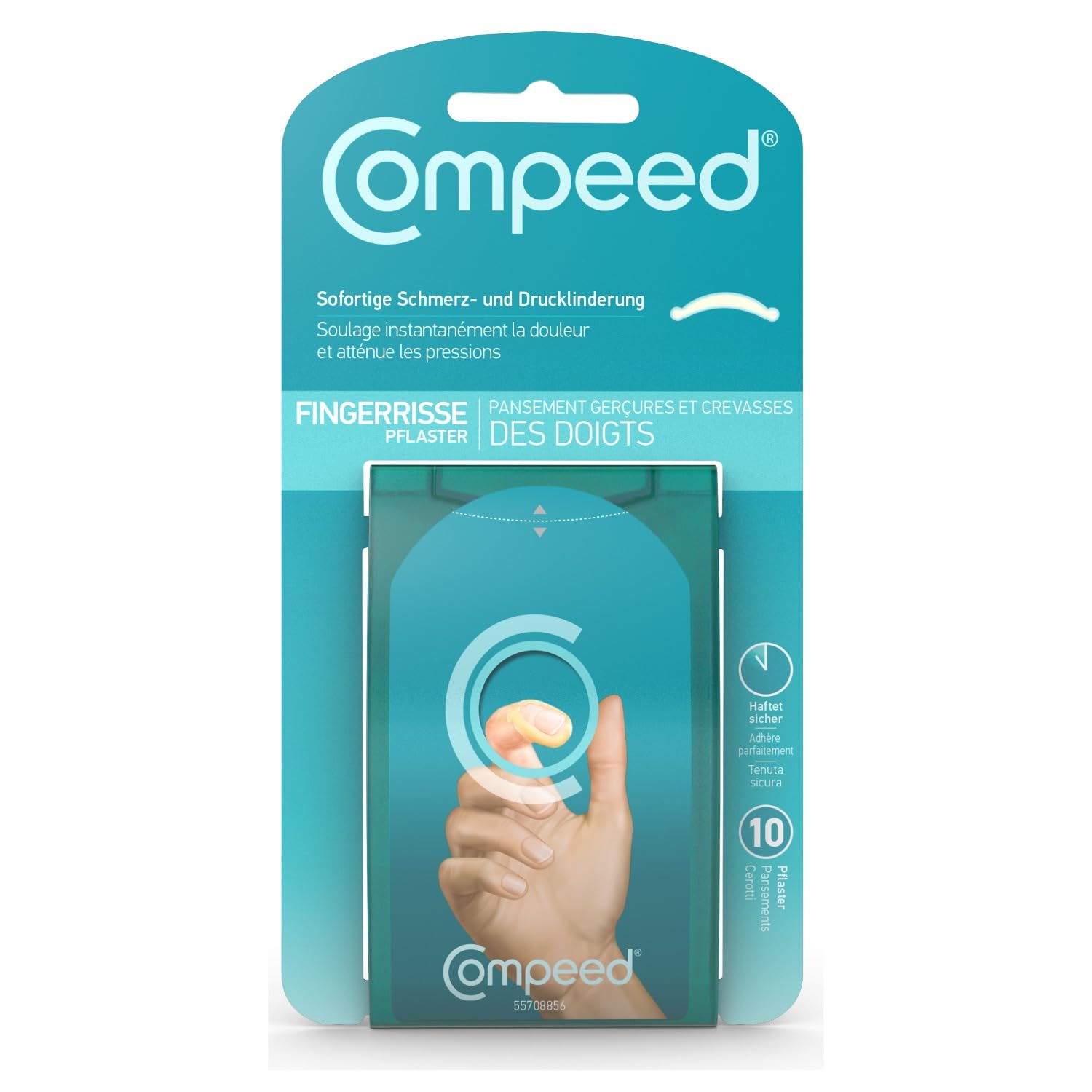 COMPEED Fingerrissepflaster - 10x wasserfeste Fingerpflaster bei Wunden