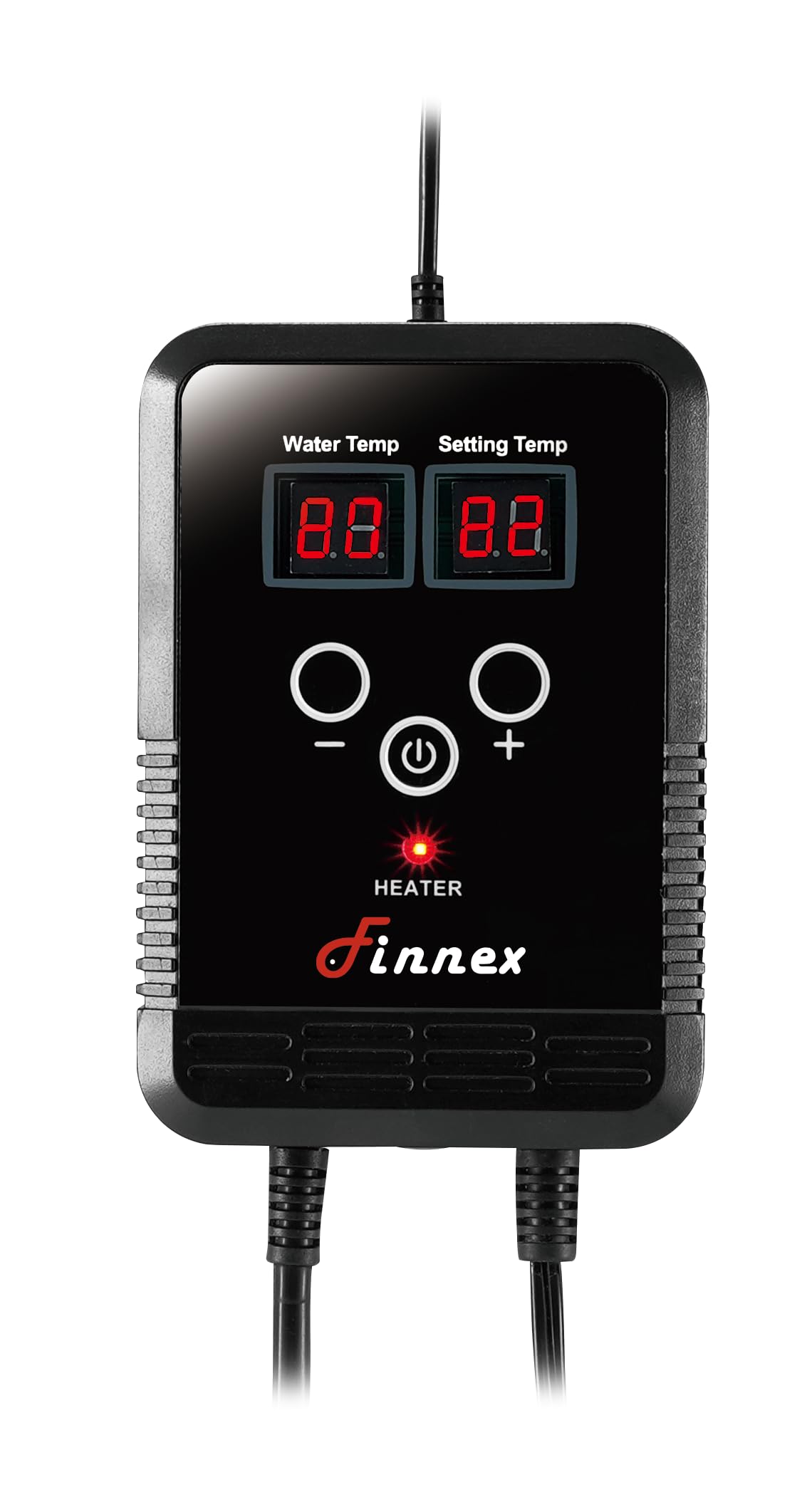 Finnex HC-910M Controlador de temperatura de acuario de doble pantalla, controlador de calentador IPX resistente al agua con sensor japonés, protección contra sobrecalentamiento de doble circuito