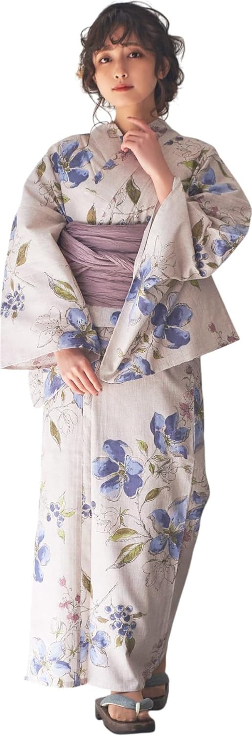 ◆最高級国産染◆高級綿変わり織り◆花火古典の生成り浴衣◆大人ゆかた◆新品 ◇最高級国産染◇高級綿変わり織り◇黃花舞いの古典浴衣◇大人