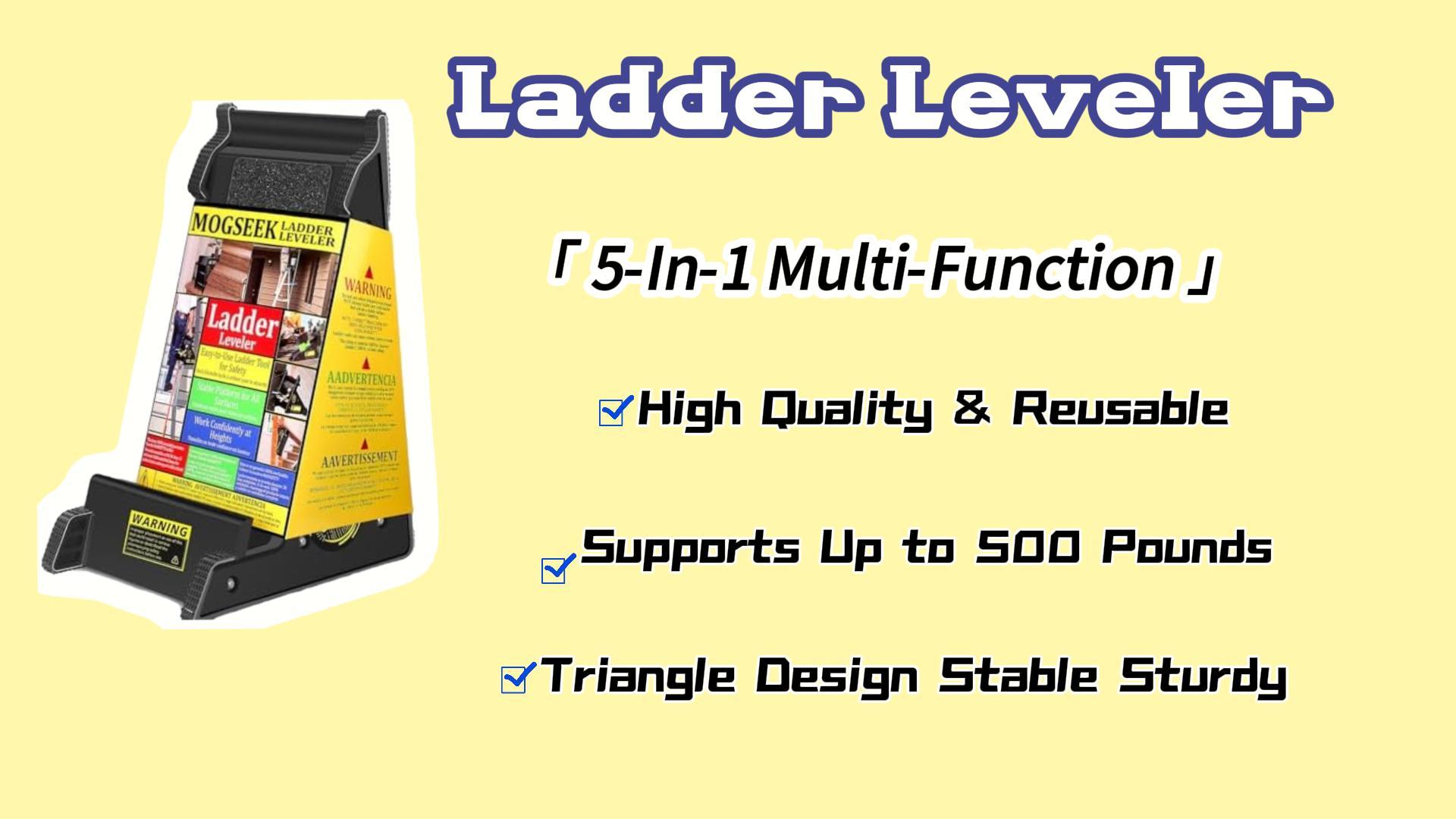 Ladder Leveler & Stabilizer - Multi-Use Leveling Tool For Uneven Ground & Stairs