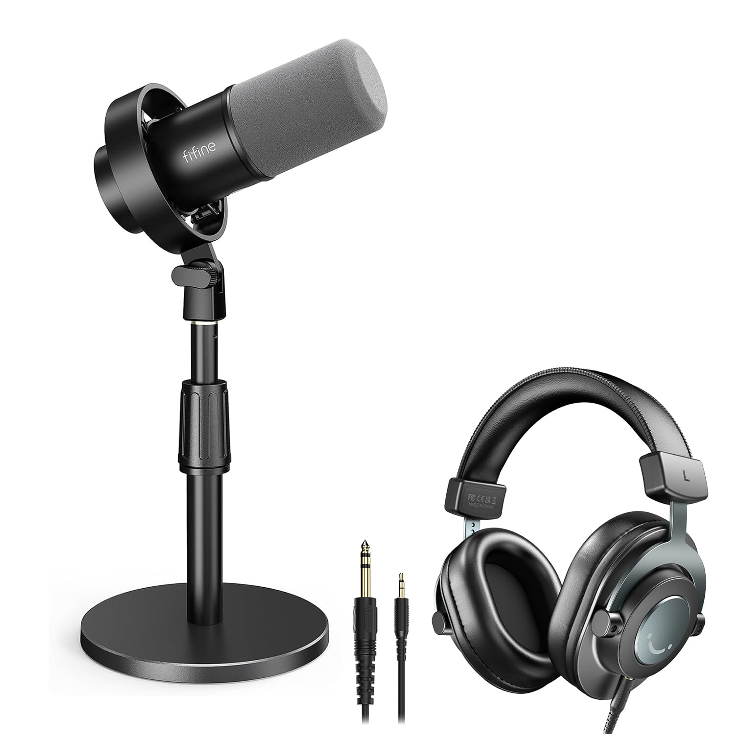 fiFine K688 マイクスタンドセット Amazon.com: FIFINE Studio Microphone with Desktop Mic Stand