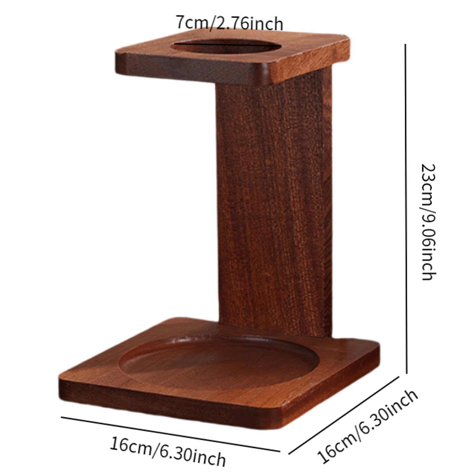 Soporte para Café Porta Filtros de Madera Bandeja para Filtro Soporte para Dripper Estante Organizador Material Natural de Madera Adecuado para Regalo, Style B, tal como se describe