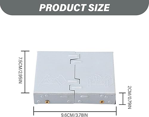 Miniatura 2 de Estufa de campamento, estufa de emergencia de 3.8 x 3 x 0.8 pulgadas, estufa de campamento plegable gruesa con remaches de cobre, estufa de