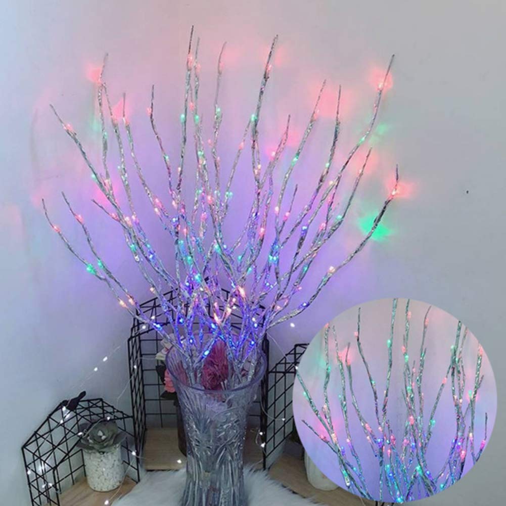 YalatanBranch Lights LED Twigs Artificial Willow Twig Lights LED Branch Lights Battery Powered Lighted Branch Decorative Lights DIY Artificial Branch for Holiday Party Decoration