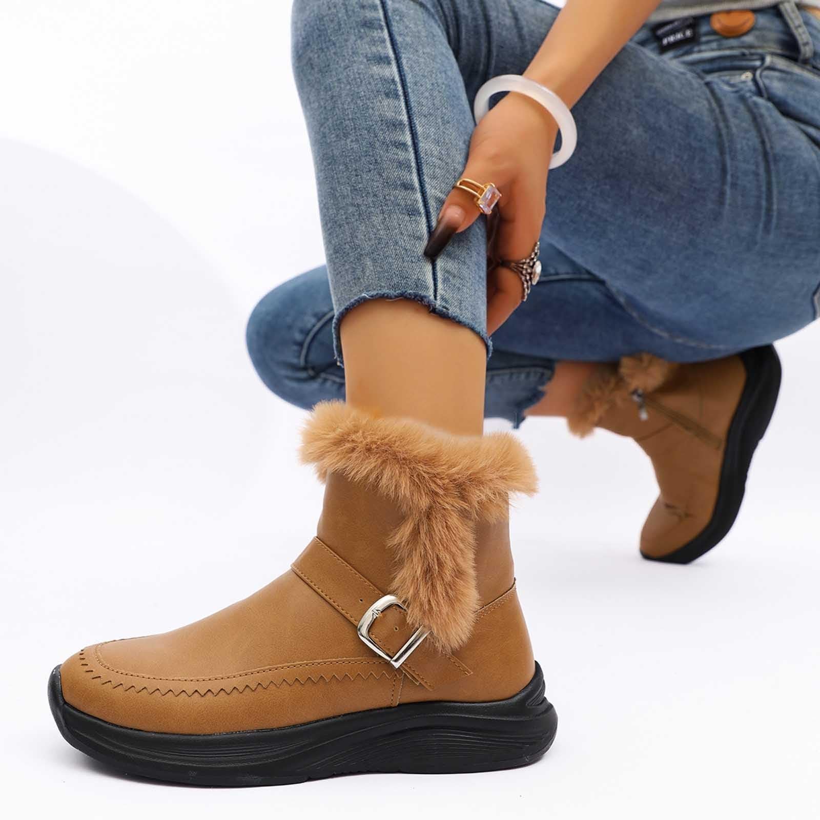 Apres Ski Femme Bottes De Neige Chaussure Botte Hiver Boots Chaussures Randonnée Grand Froid Bottine Fourrée Chaude Chaudes Bottines Imperméable Fourrées Botas Fourrees Snow Glacia Barefoot Pour