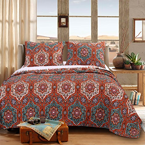 Edredón multicolor Sofía colcha ligera para renovar una cama de matrimonio 2