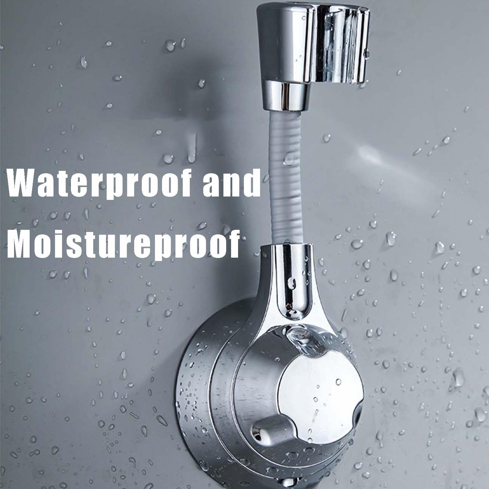 Dusche Kopfhalterung, Universell verstellbarer Duschgriffhalter und(Black)