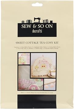 Docrafts Sew and So On Tea Cozy Kit, Sweet Cottage
