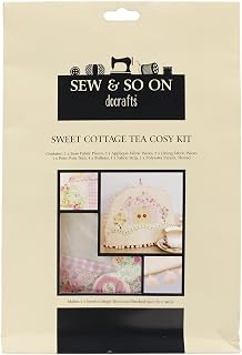 Docrafts Sew and So On Tea Cozy Kit, Sweet Cottage