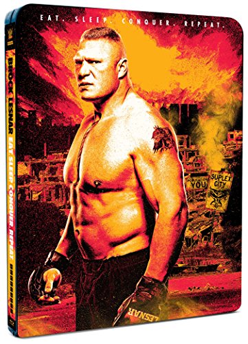 WWE Brock Lesnar Eat Sleep Conquer Repeat Limited Edition Steelbook (2 Blu-Ray) [Edizione: Regno Unito] [Import] Cover