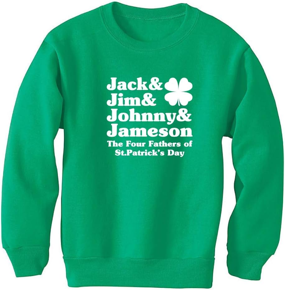 Costume Agent St. Patrick's Day Irish Shamrock Distressed Green Sweatshirt