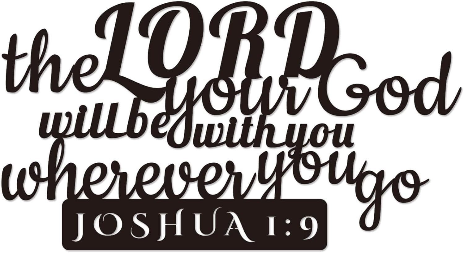 GiftYou Joshua 19 Inspirational Scripture Metal Wall Sign