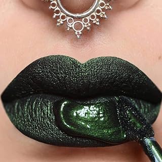 LA Splash Cosmetics Soft Long Lasting Waterproof Matte Dark Green Liquid Lipstick - Wickedly Divine Collection (Envy)