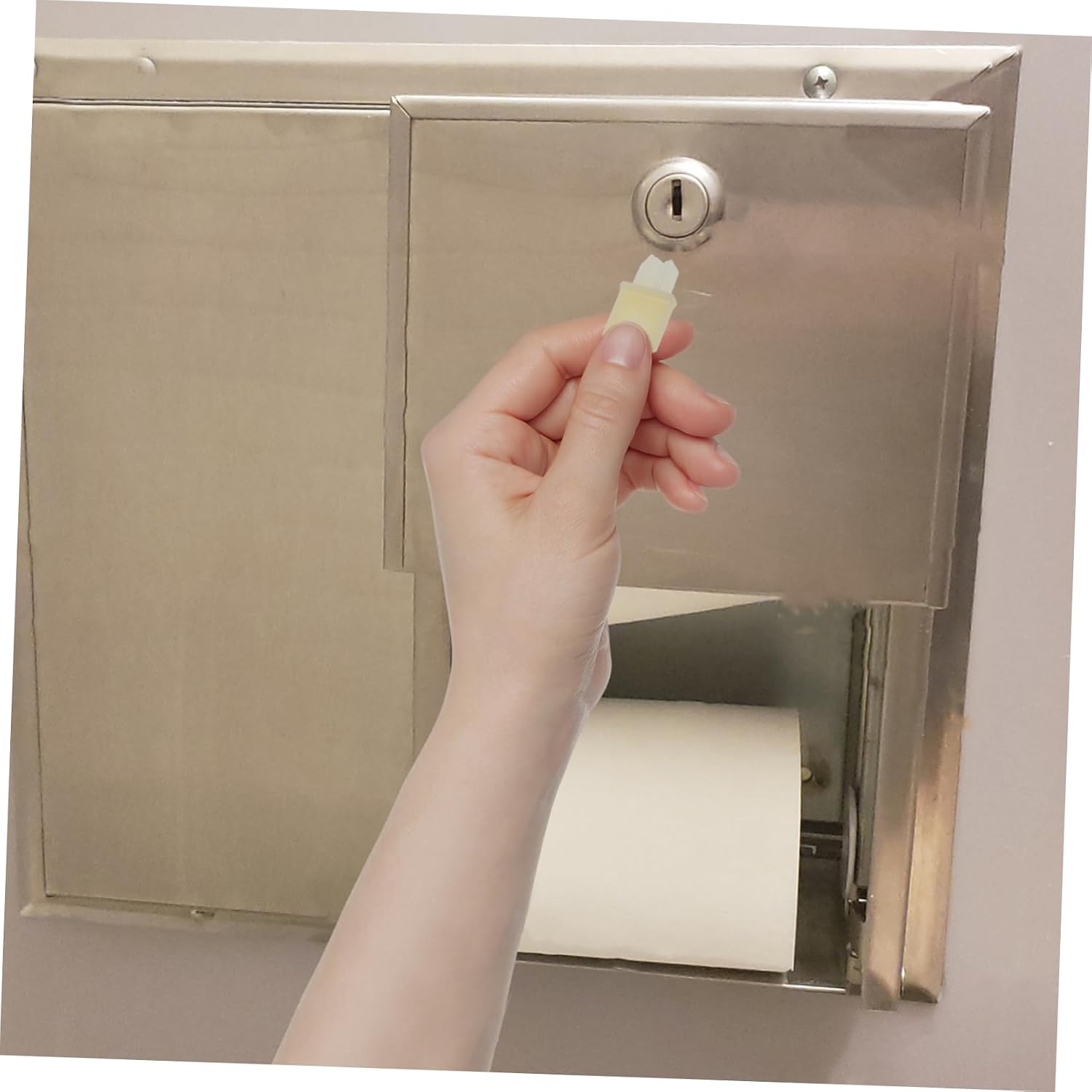 Plastic Key for Toilet Paper and Paper Towel Dispensers Compact and Lightweight Replacement Key for Easy Use Home Office and Commercial Spaces