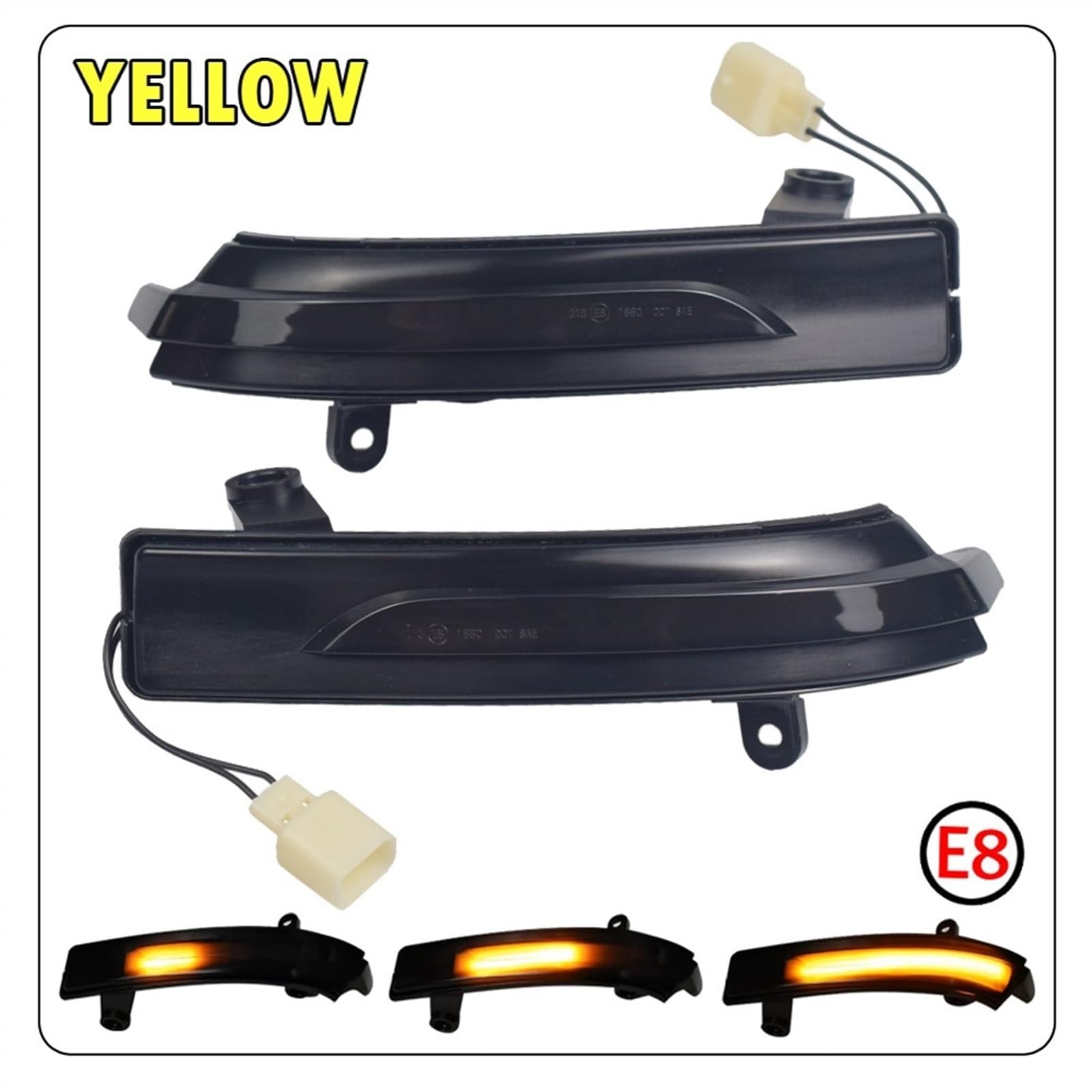 marcador lateral dinámico Compatible Con Mazda Para 3/3 Para Axela Para 6/6 Para Atenza 2017 2018 1 Par De Luces Intermitentes Para Coche, Luz De Espejo Lateral Dinámica, Intermitente Para Coche