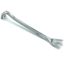 CCA Jimmy bar Tack lifter Pry bar tool for lifting gripper rods and floor trims. Mini crow bar claw tool, double ended nail remover
