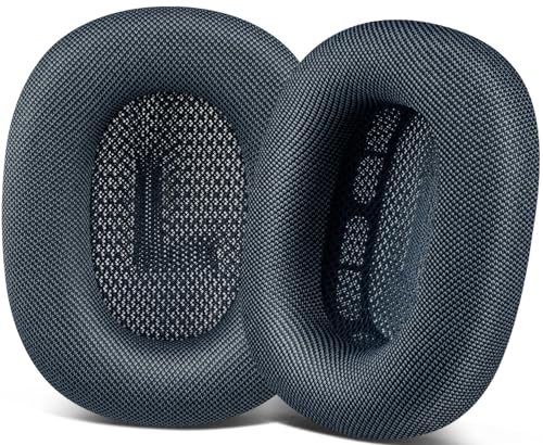 SOPROM Upgraded Ear Pads for AirPods Max 1 & 2 Over-Ear Headphones Upgraded Earpads Replacement Cushions with Durable Mesh Fabric Noise Isolation and Stronger Magnet - Midnight