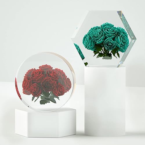 Miniatura 6 de Cayway Moldes de silicona grandes para fundición de resina, molde de resina hexagonal 3D epoxi para preservación de flores, perfecto para regalo de