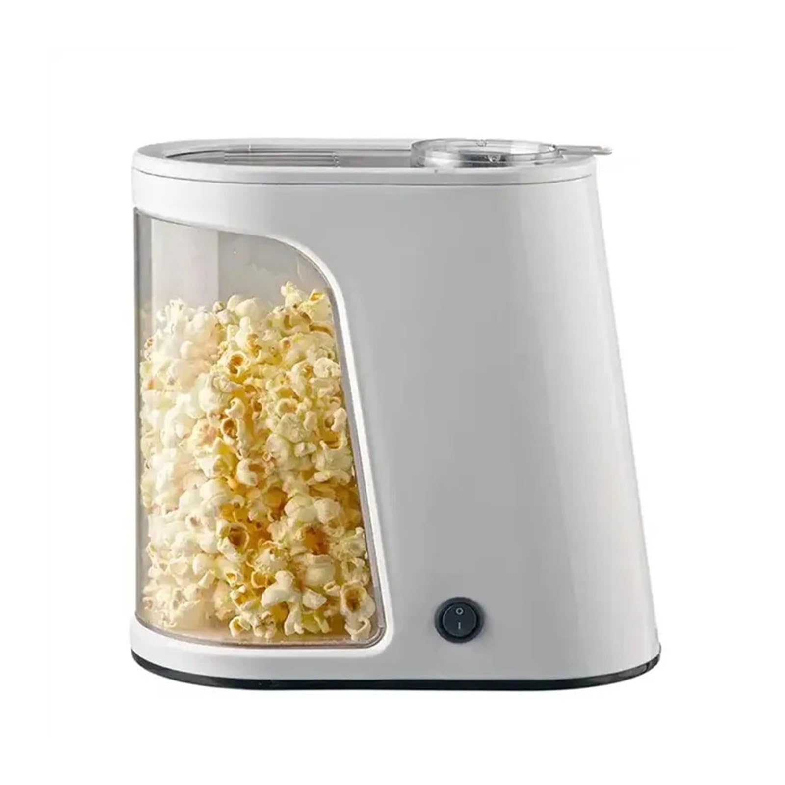 Palomitero para cine en casa Mini máquina portátil de palomitas maíz aire caliente, eléctrica, blanca plástico, 1200 vatios, for uso doméstico, Máquina sin aceite