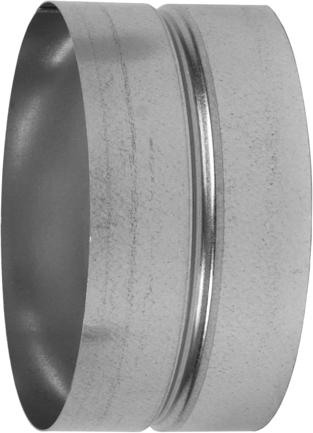 6 Inch Galvanized Steel Duct Coupling (Female Fit) - Round Air Conditioner Duct Connector and Extension - Dryer duct hose - Flexible Exhaust Pipe Adapter - Metal Tube Fitting