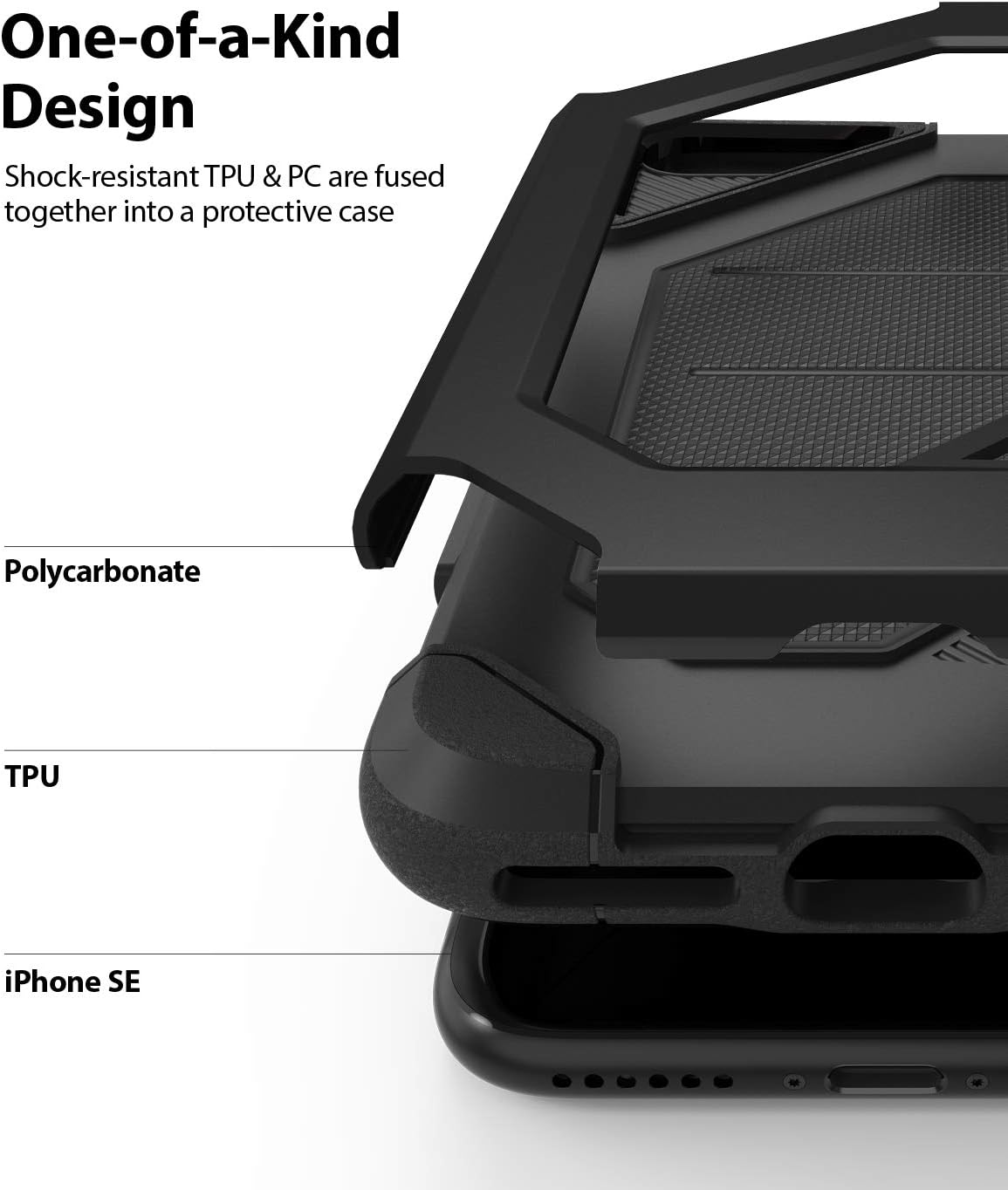 Ringke Max Case Designed for iPhone 7/8 / SE 2020 (4.7-Inch) - SF Black