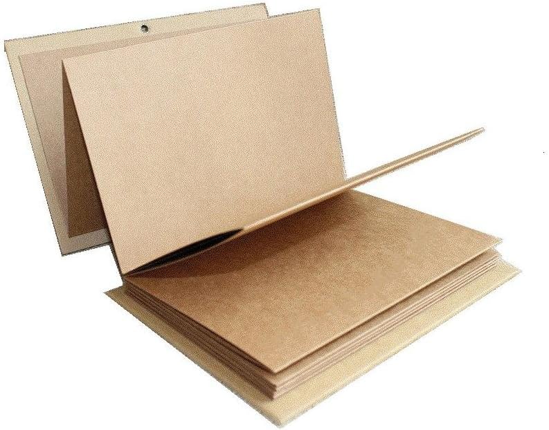 Stretchable Folding DIY Photo Album 11 x 8 inches Large Size A4 Notebook Hardcover Kraft Paper Scrapbook Anniversary Sketchbook Wedding Guest Book Birthday Valentine Gift Student Graduation Albums