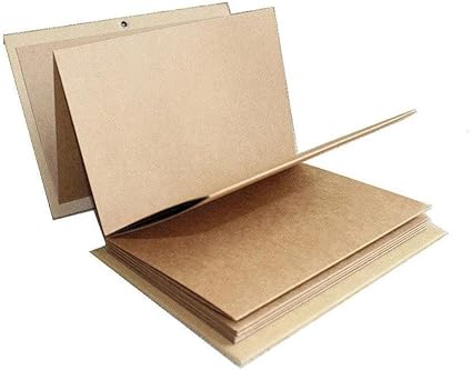 Amazon Com Stretchable Folding Diy Photo Album 11 X 8 Inches Large Size Notebook Hardcover Kraft Paper Scrapbook Anniversary Sketchbook Wedding Guest Book Birthday Valentine Gift Student Graduation Albums Arts Crafts