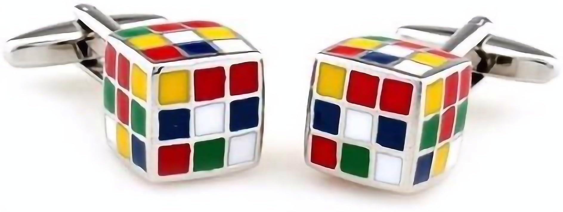 Gemelolandia | Gemelos Cubo Rubik 3D Gemelos Originales Para Camisas | Para Hombres y Niños | Regalos Para Bodas, Comuniones, Bautizos y Otros Eventos