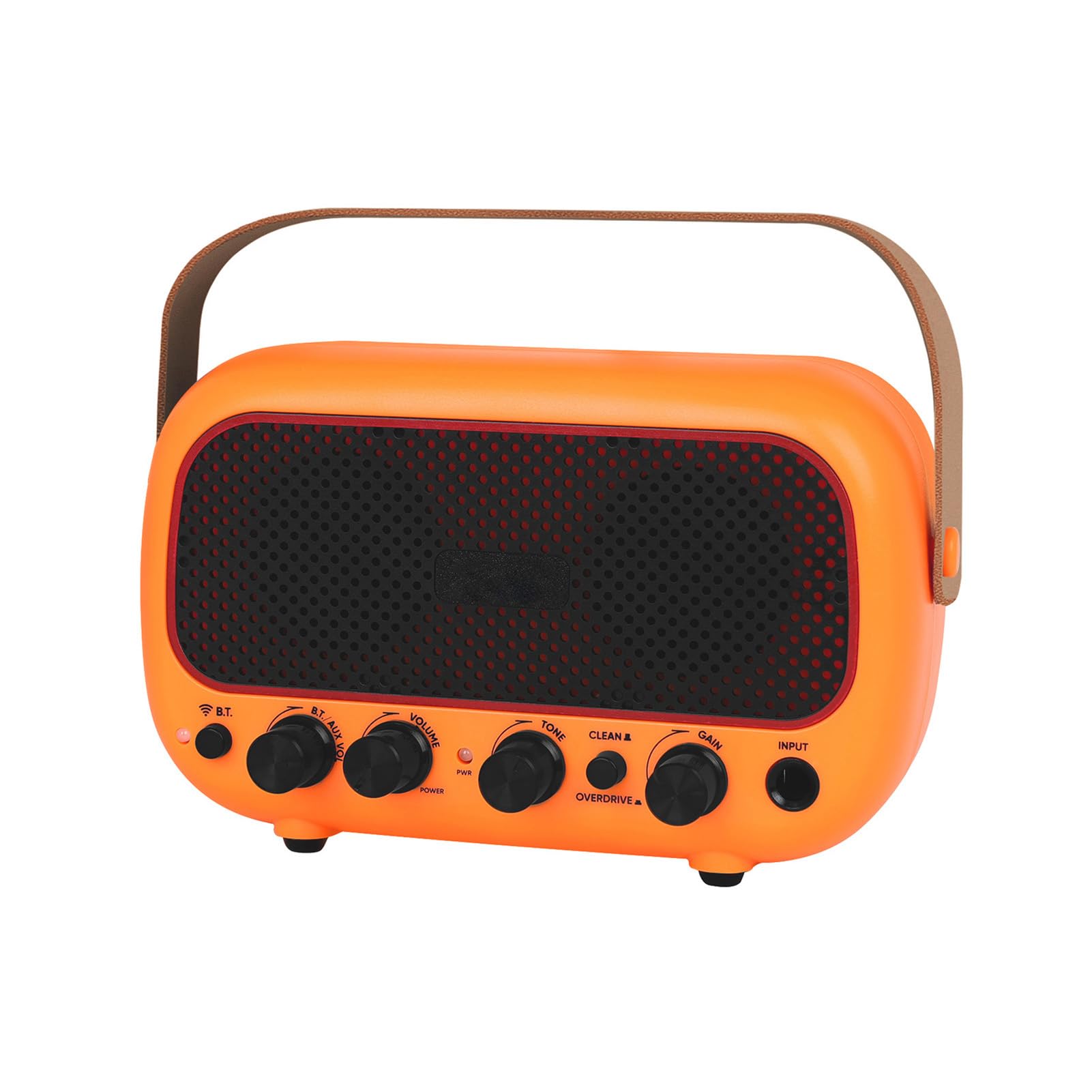 CHICIRIS Amplificatore per Chitarra Portatile, Amplificatore Elettrico Ricaricabile da 10 W con Doppi Altoparlanti e Batteria per Musicisti (ORANGE)