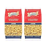 Gustora Amori Pasta Combo Pack Of 2 I Durum Wheat Semolina I Rich In Protein & Fibre I Zero Cholesterol I Cooking Time 10 Min I Vegetarian Pasta - (500 Gm X 2)