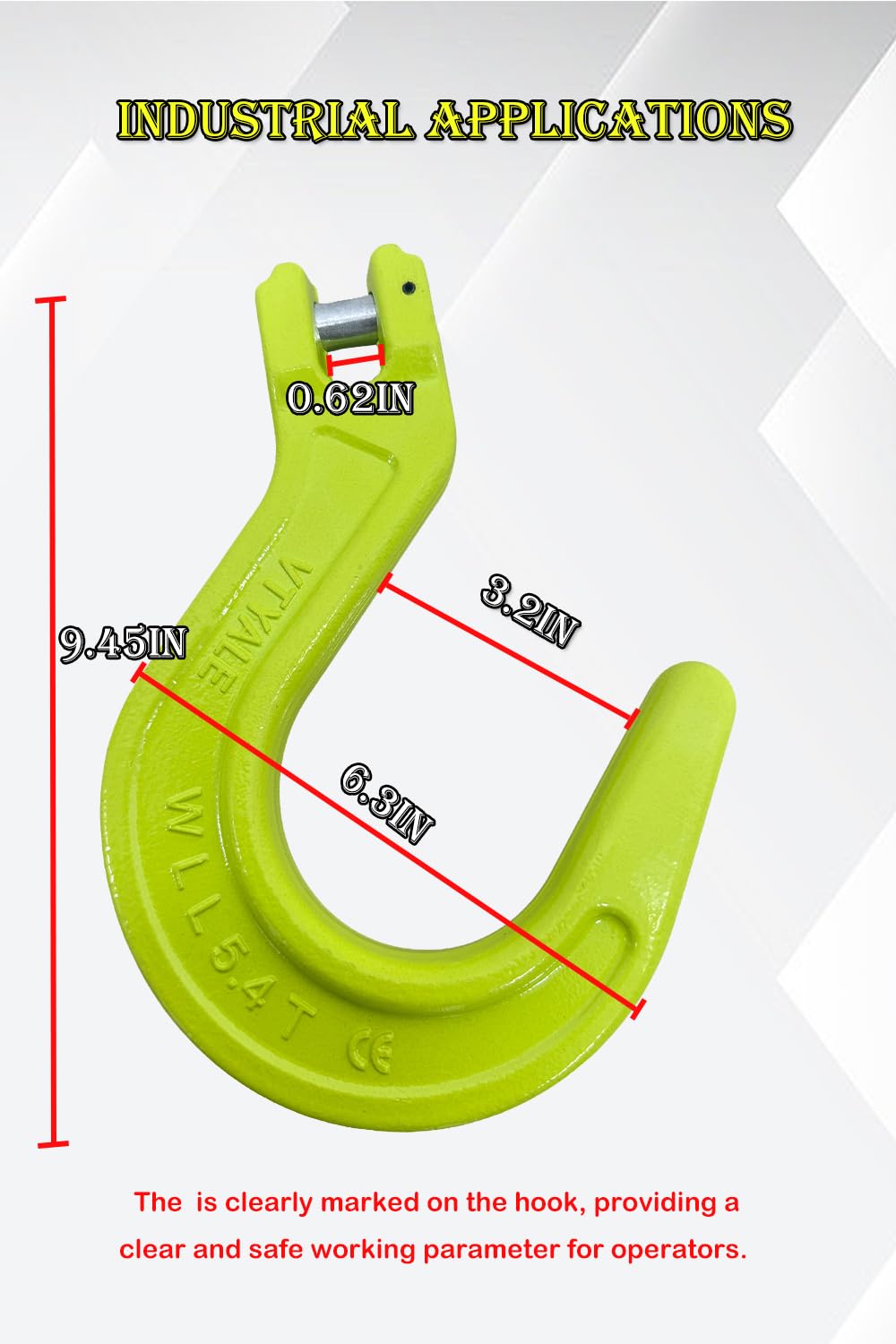 Heavy Duty Foundry Lifting Hooks - 2 Pack -4 Heavy Duty Foundry Lifting Hooks - 2 Pack -4