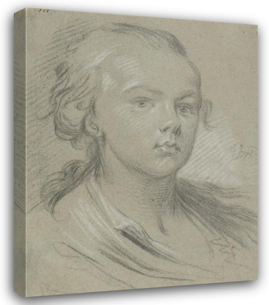 ArtDirect Bildnis des Anton Raphael Mengs Custom Framed Art Print Giclee Print or Canvas Options with Various Sizes and Customization by Christian Leberecht Vogel