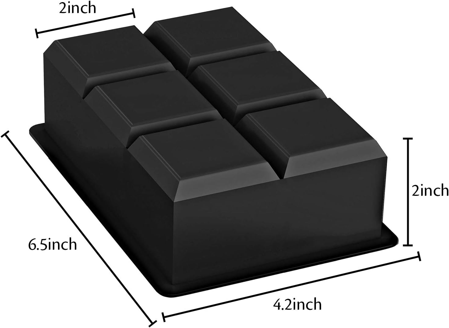 Ouddy 2 Pcs Ice Cube Tray, Large Square Ice Cube Mold Silicone Ice Cube Tray for Freezer Sphere Ice Ball Maker with Lid for Whiskey, Cocktails & Bourbon