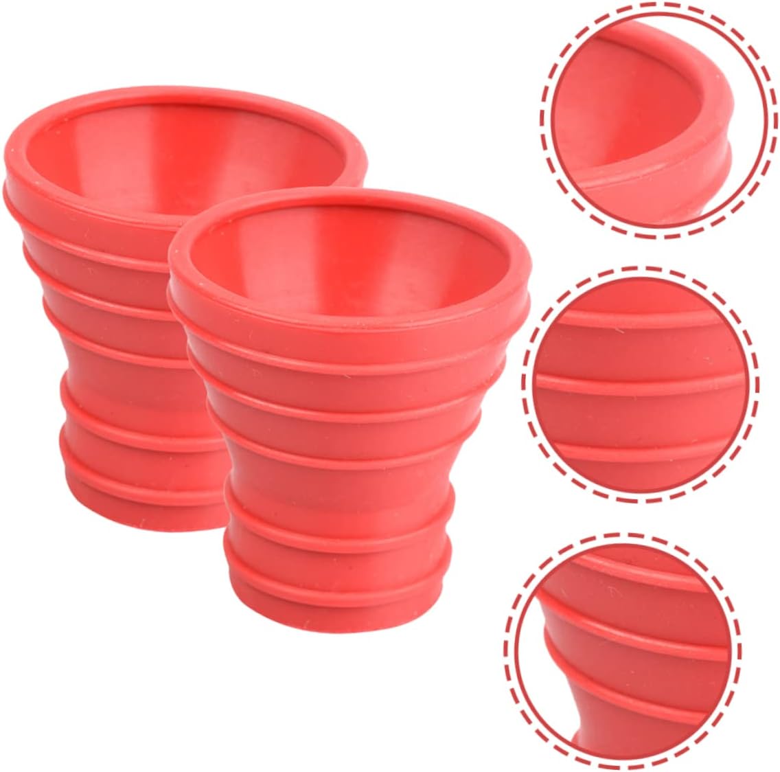 INOOMP 6pcs Professional Golf Ball Sucker Tool Portable Replacement Grip Retriever Suction Cup for Golf Accessories