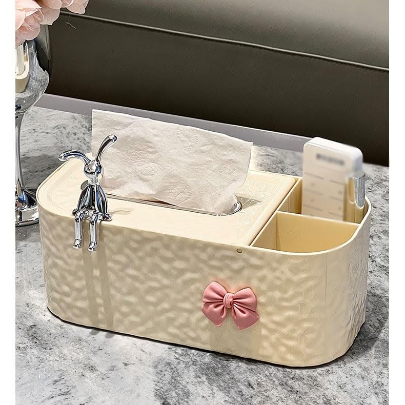 Boîte à serviettes de salon pour table basse et rangement de télécommande