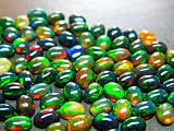 8 x 7 mm czarny etiopski opal, 50 szt., kaboszon, rzadka, jakość, czarny, etiopski opal, 50 sztuk, owalne, kaboszon, naturalny welo, opal, multi ognisty opal, luźne kamienie do produkcji biżuterii