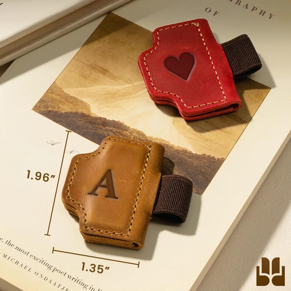 Personalized Magnetic Leather Pen Holder Bookmark, 2026 New Cross Magnetic Bookmark Pen Holder, Leather Book Mark for Men Women, Travelers, Teachers Readers Book Lovers Gifts image 4