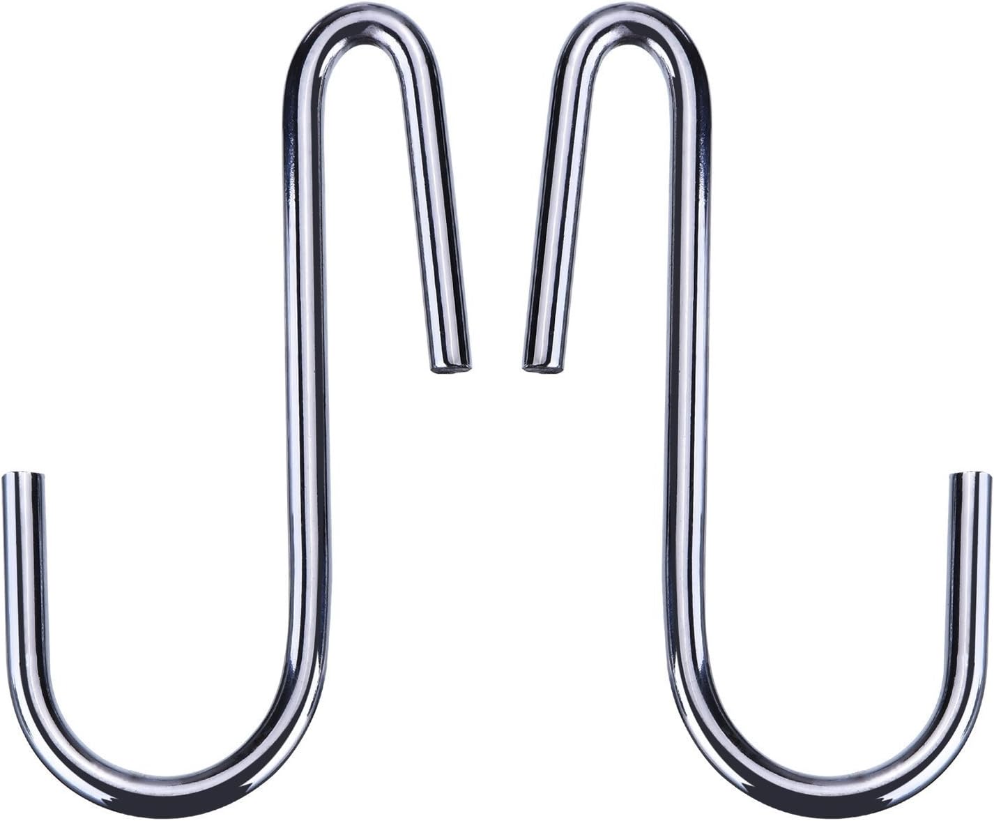 TIFANTI Skycabin 10 Pack S Shaped Hooks S Hanging Hooks Hangers For Kitchen Spoon Pan Pot Bathroom, Bedroom and Office