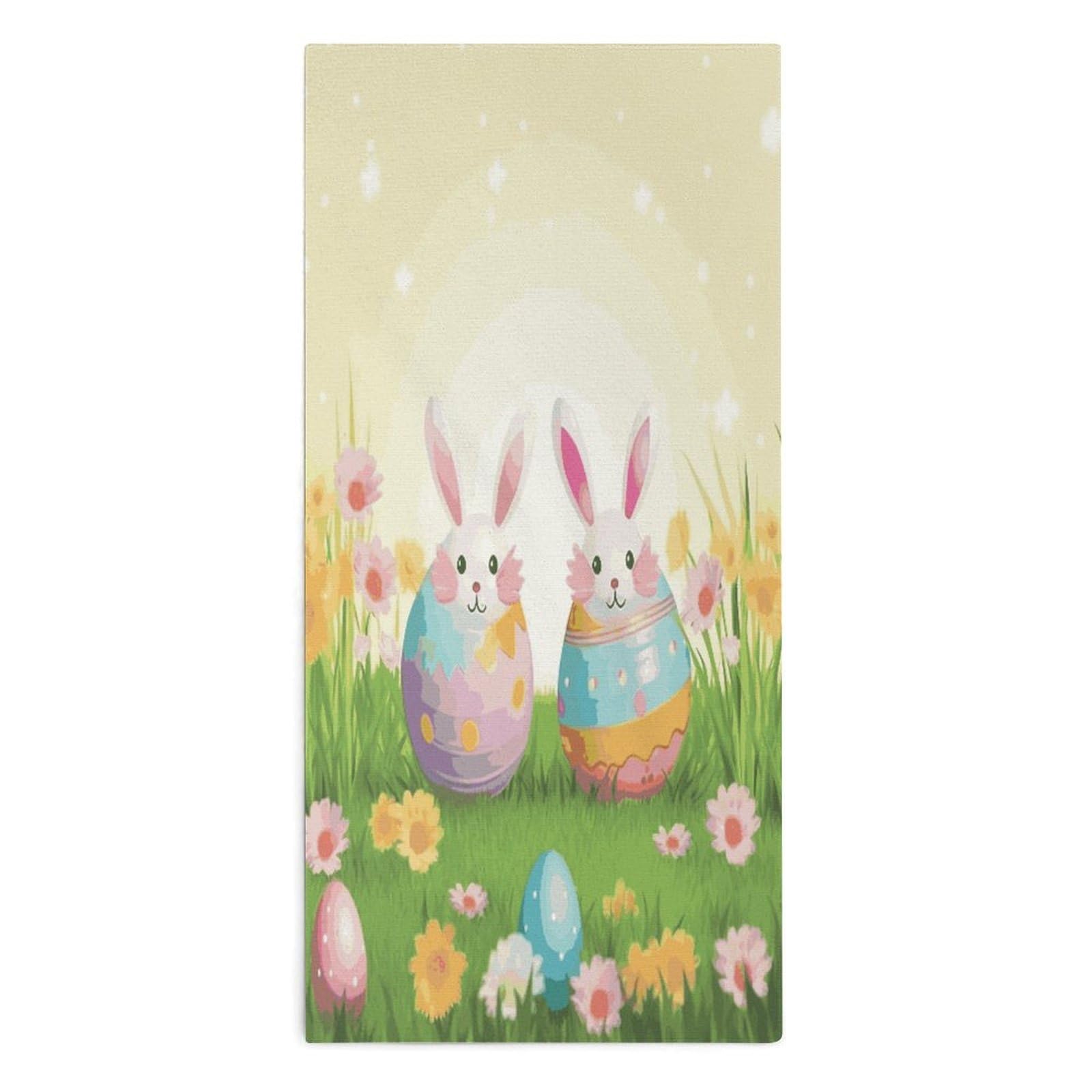 Btcowzrv Style Happy Easter Day Bath Towel Beach Towels Shower Towel