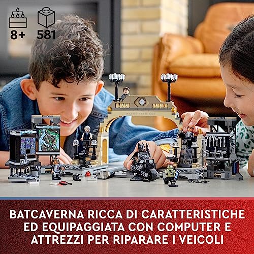 76183 DC Batman Batcaverna: Faccia A Faccia con The Riddler, Moto Giocattolo, Giochi per Bambini di 8+ Anni - Lego - Immagine 1