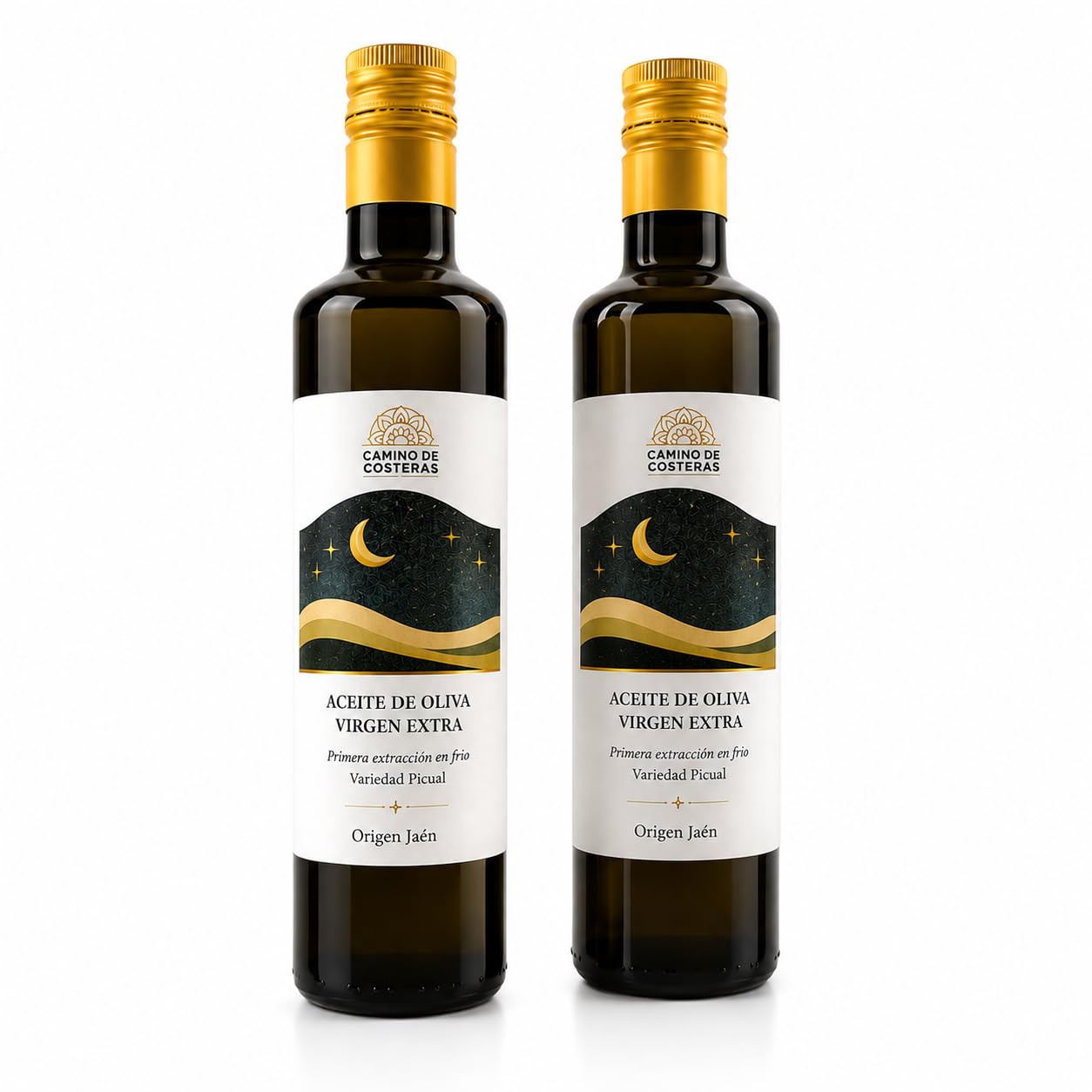 Pack 2 Aceites de Oliva Virgen Extra 500 ml | Camino de Costeras
