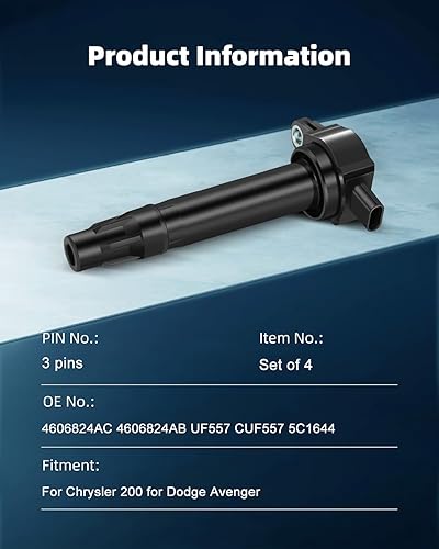 Vista 1878 de ECCPP Bobinas de encendido portátiles de repuesto para automóvil compatibles con Infiniti I30/para Nissan Maxima 3.0L V6 2000-2001 Reemplazo