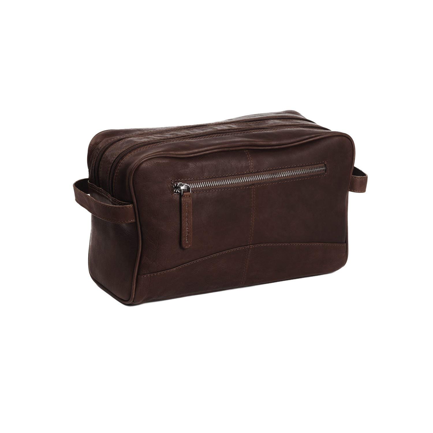 Chesterfield Brand Kosmetyczka Stefan | wykonana ze skóry | duża kosmetyczka dla mężczyzn i kobiet na podróż, brązowa, L