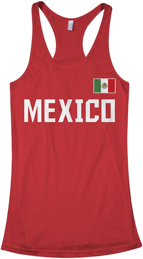 Threadrock Women's Mexico National Pride Racerback Tank Top